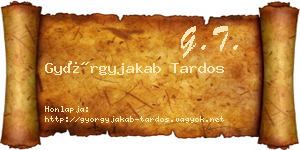 Györgyjakab Tardos névjegykártya